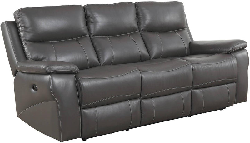 Lila - Gray - Power Reclining Sofa - Ornate Home