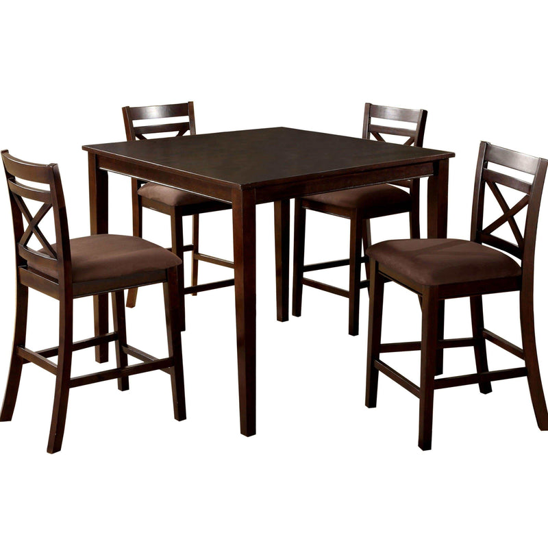 Weston - Espresso - 5pc Dining Room Set - Ornate Home