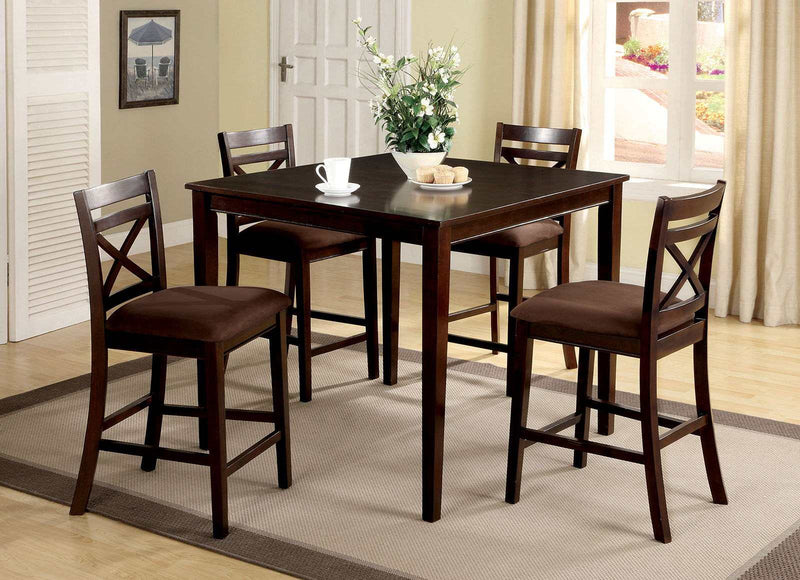 Weston - Espresso - 5pc Dining Room Set - Ornate Home