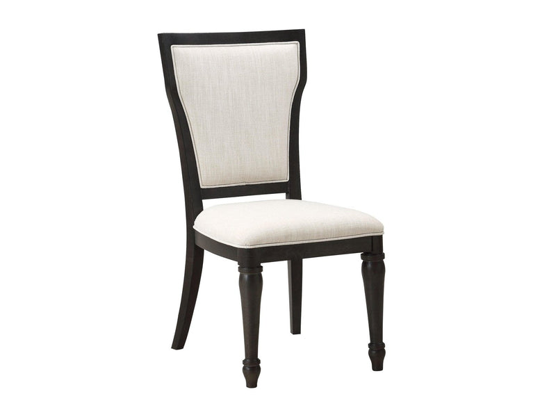 Lorenzo Fabric & Espresso Side Chair - Ornate Home