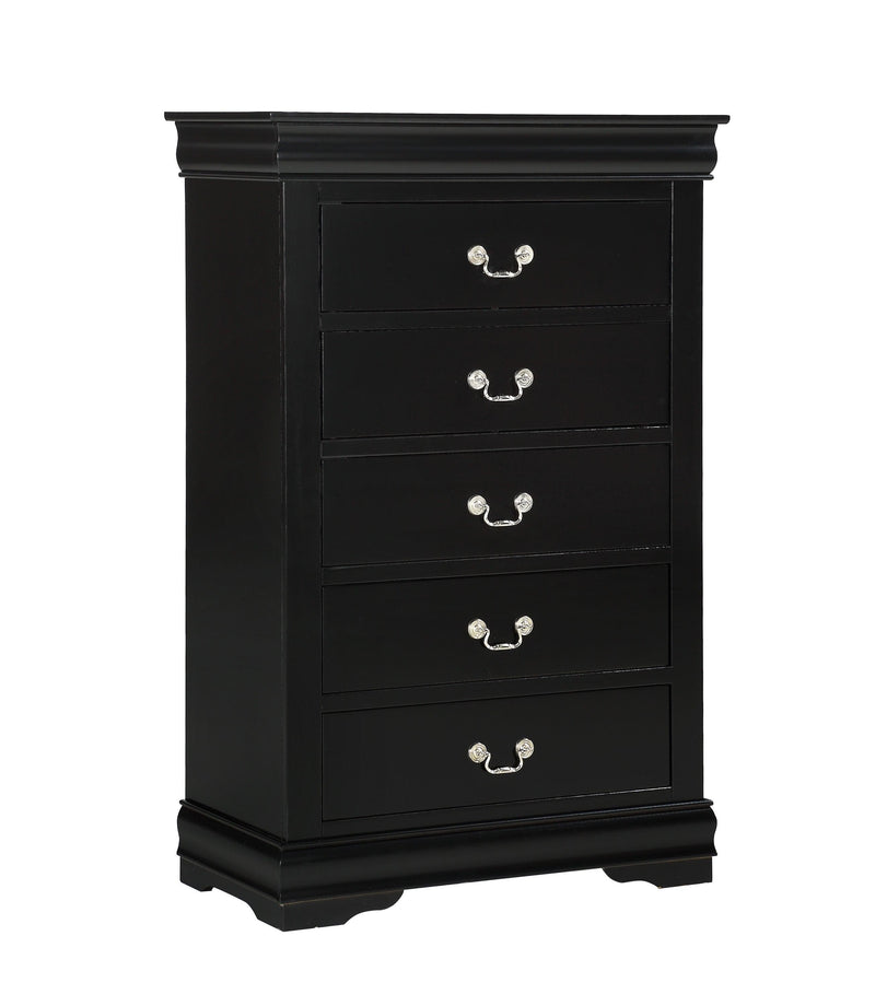 Louis Philip Black Chest - Ornate Home