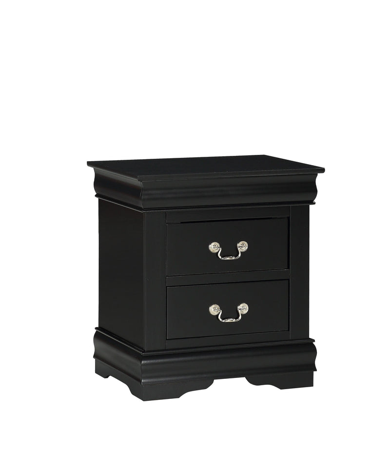 Louis Philip Black Nightstand - Ornate Home