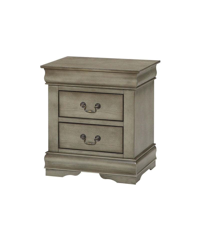 Louis Philip Gray Nightstand - Ornate Home