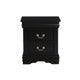 Louis Philippe - Black - Nightstand - Ornate Home