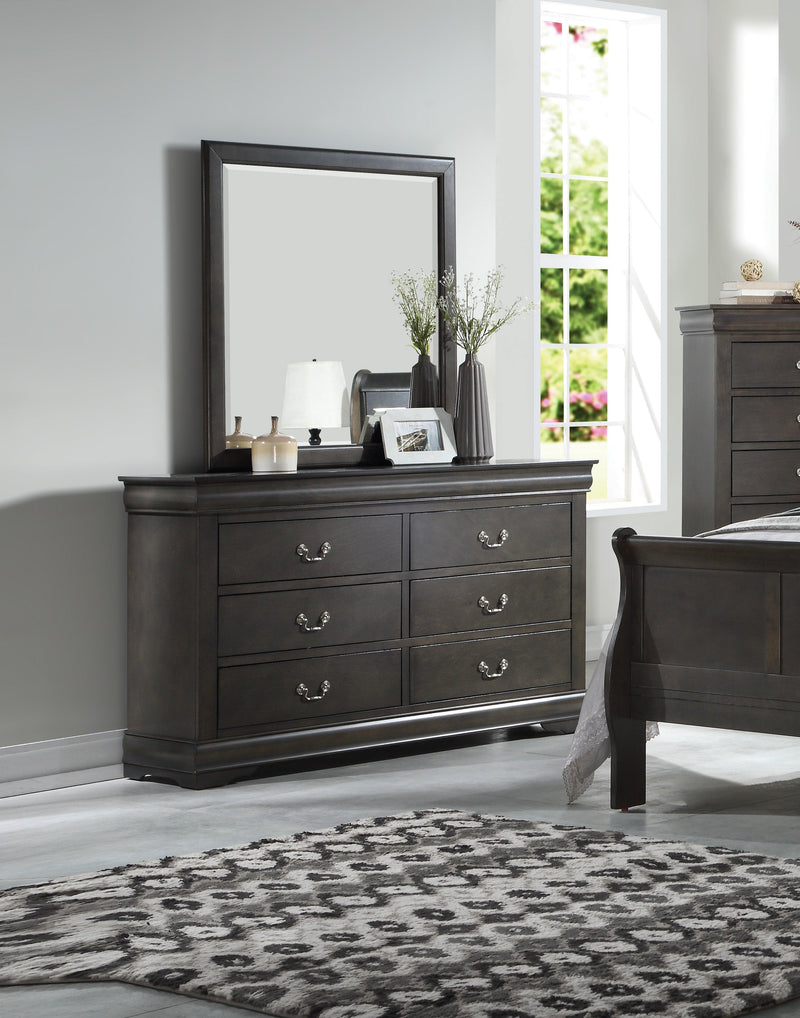 Louis Philippe Dark Gray Dresser - Ornate Home