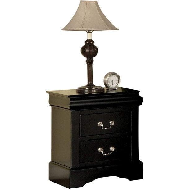 Louis Philippe III - Black - Nightstand - Ornate Home