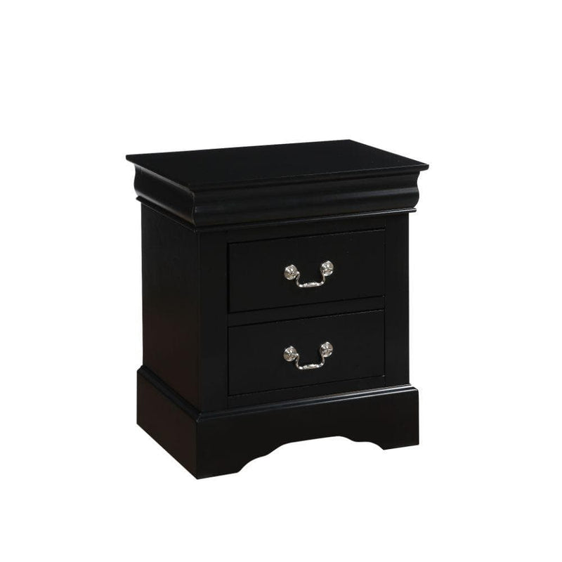 Louis Philippe III - Black - Nightstand - Ornate Home