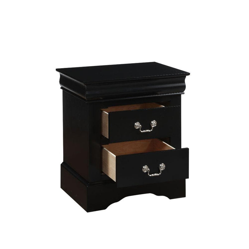 Louis Philippe III - Black - Nightstand - Ornate Home