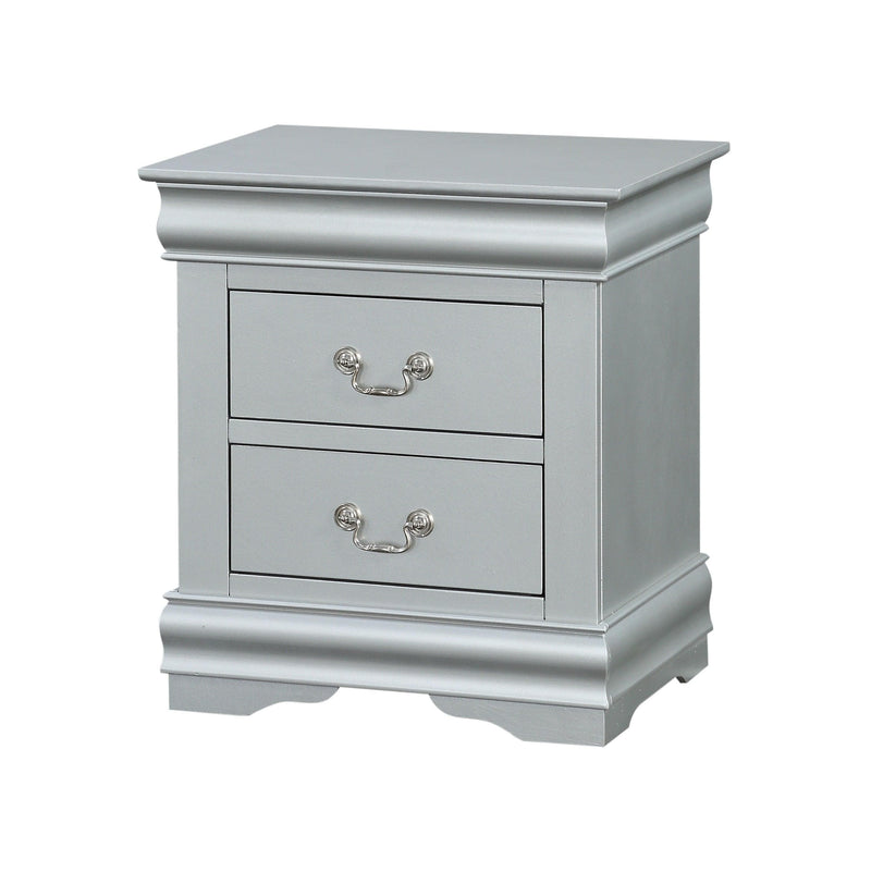 Louis Philippe Platinum Nightstand - Ornate Home