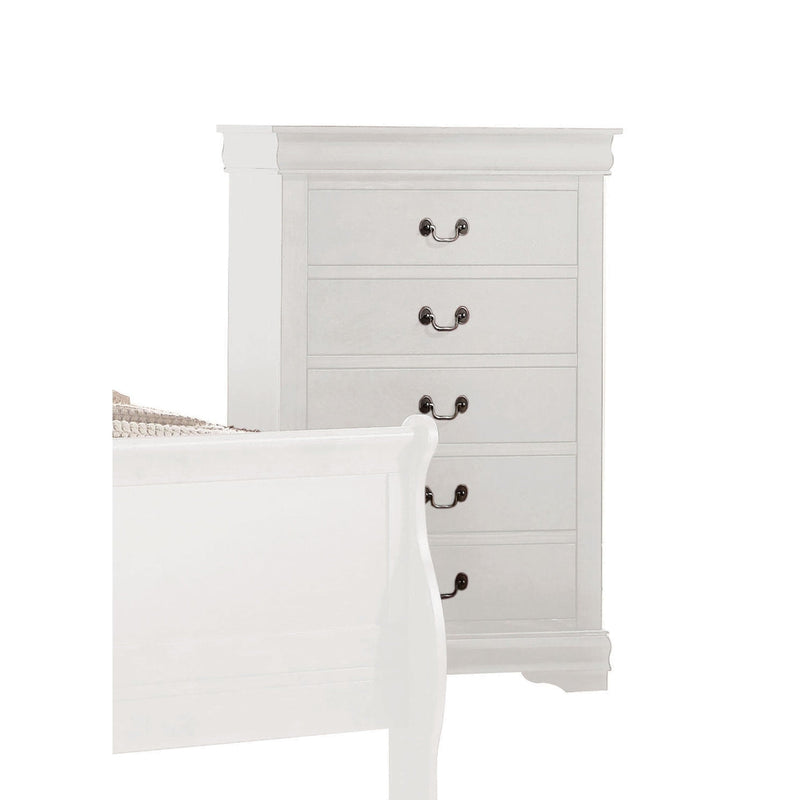 Louis Philippe White Chest - Ornate Home