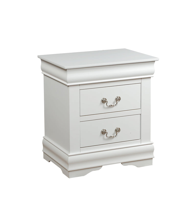 Louis Philippe White Nightstand - Ornate Home