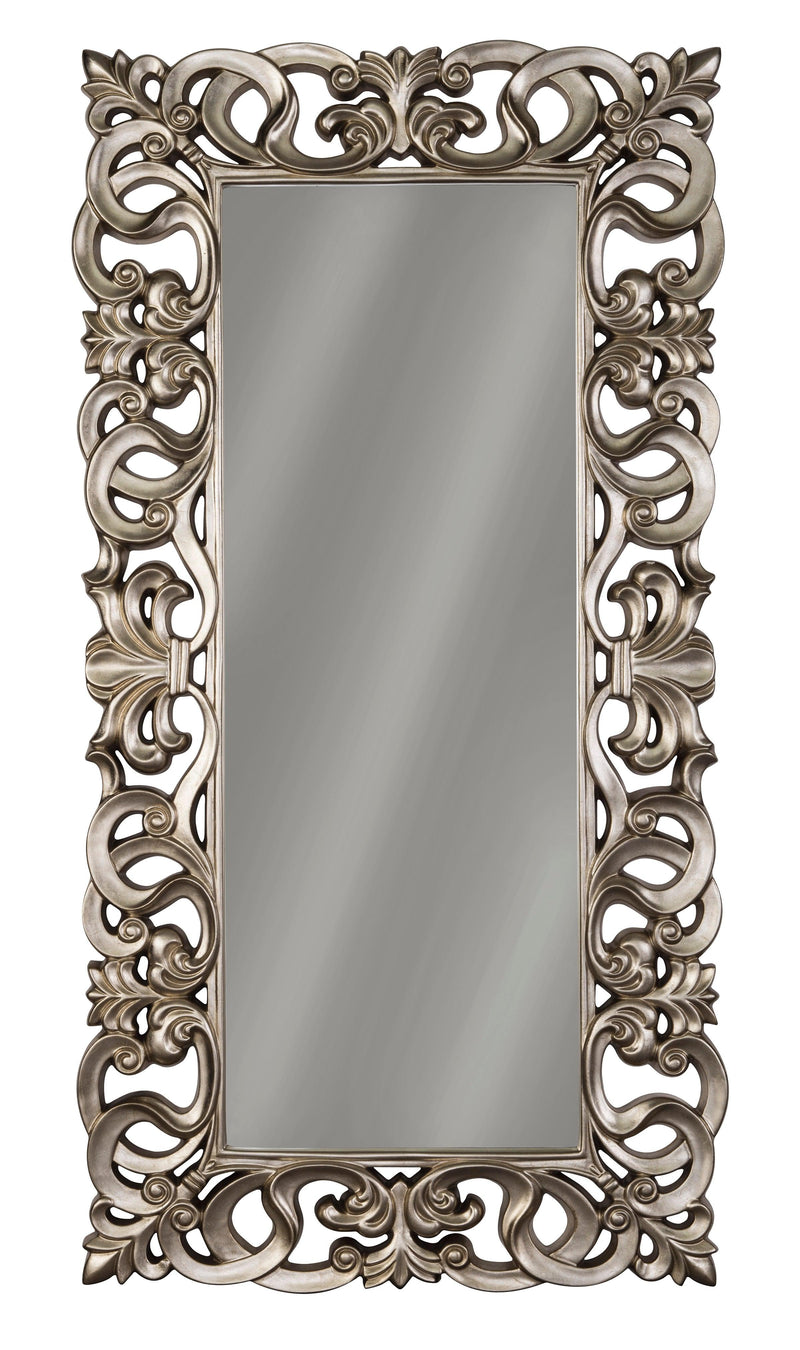 Lucia - Antique Silver - Accent Mirror - Ornate Home