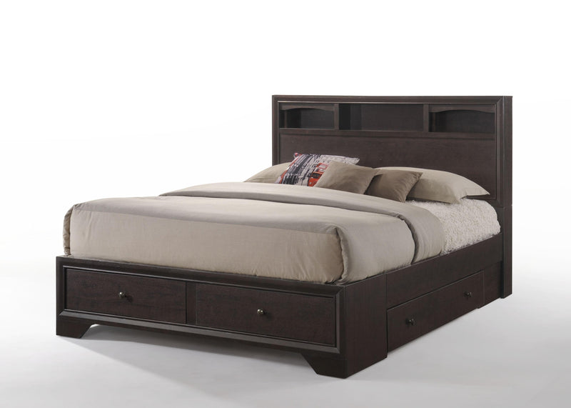 Madison II Espresso Eastern King Bed - Ornate Home