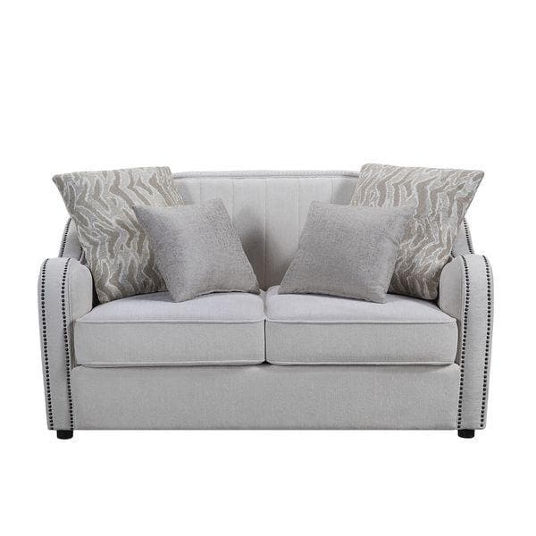 Mahler - Beige Linen - Loveseat - Ornate Home