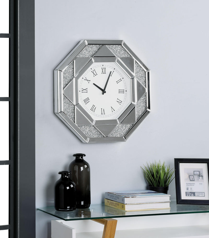 Maita Mirrored Wall Clock - Ornate Home