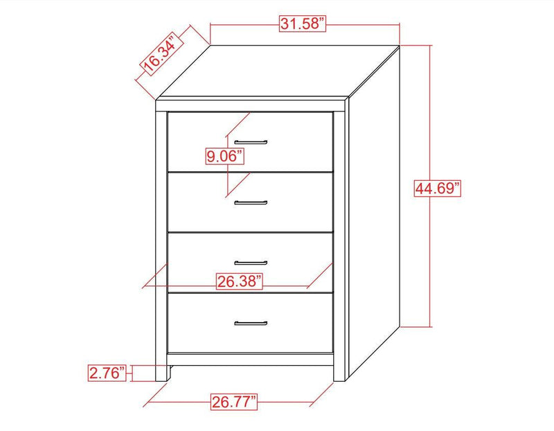 Marion - Coastal White - Chest - Ornate Home