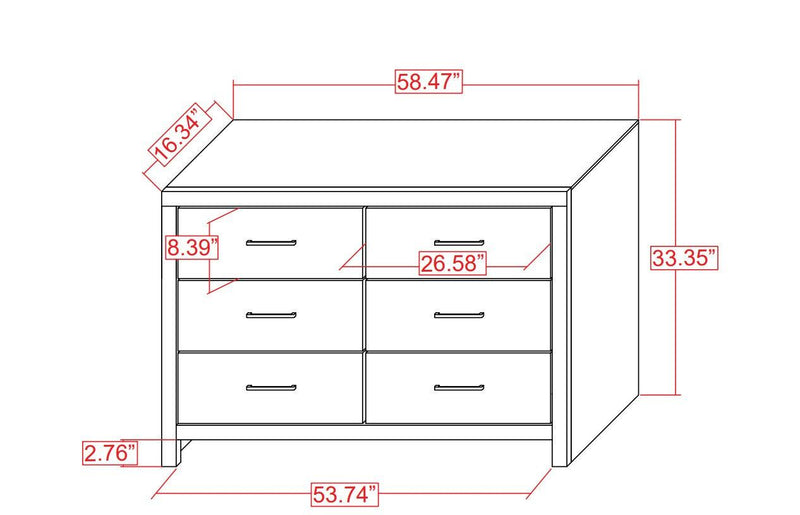 Marion - Coastal White - Dresser - Ornate Home