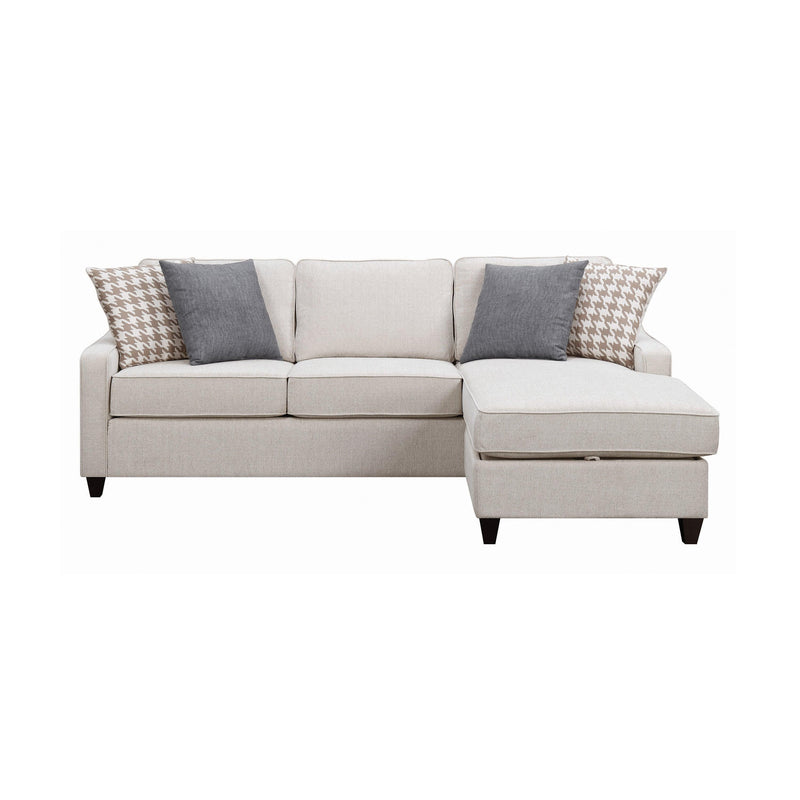 McLoughlin - Cream - L Shape Sectional Sofa - Ornate Home