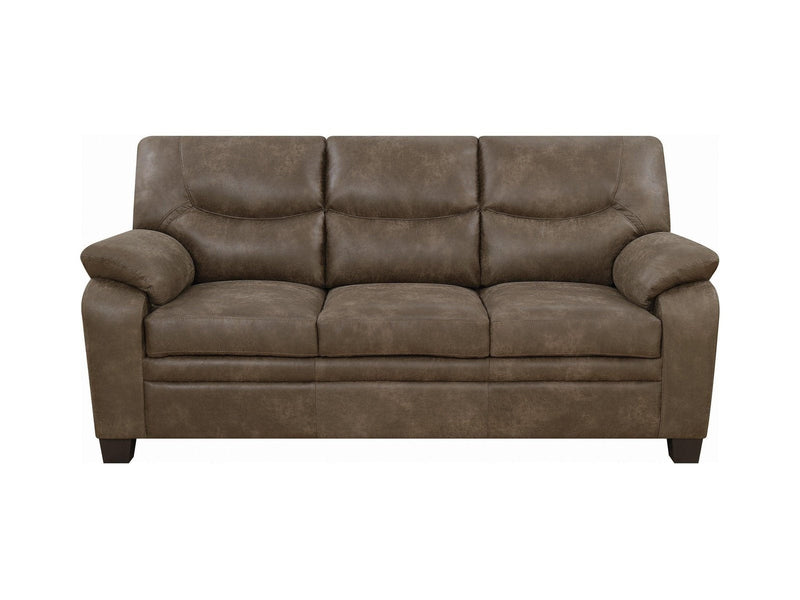 Meagan - Brown - Stationary Sofa - Ornate Home