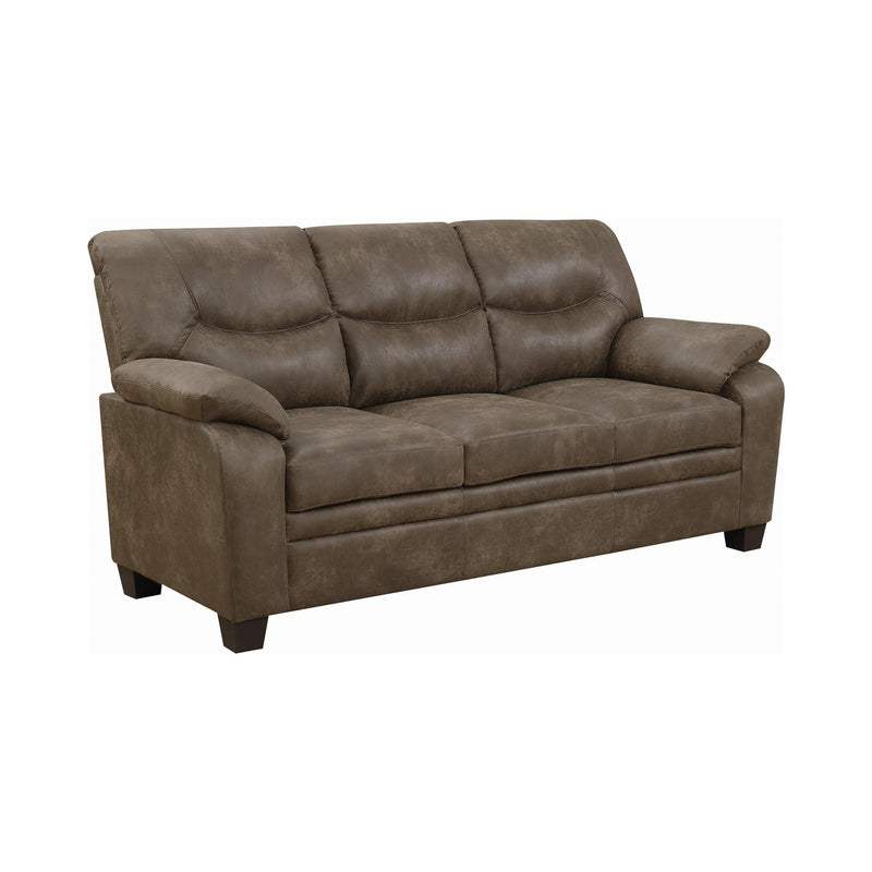 Meagan - Brown - Stationary Sofa - Ornate Home