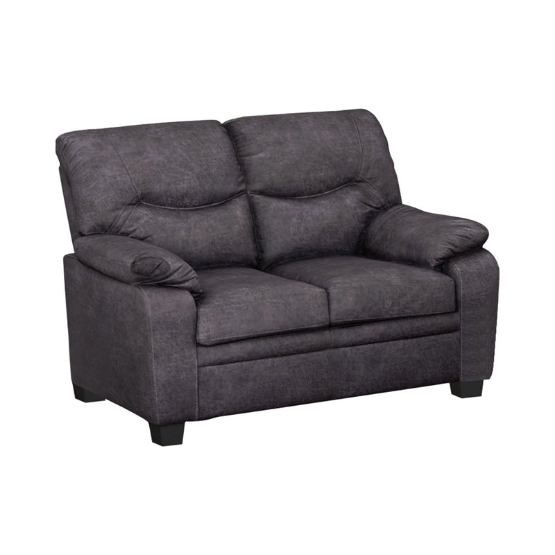 Meagan - Charcoal - Stationary Loveseat - Ornate Home