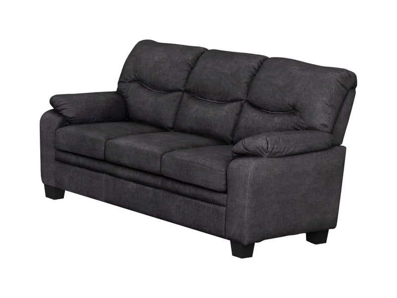 Meagan - Charcoal - Stationary Sofa - Ornate Home