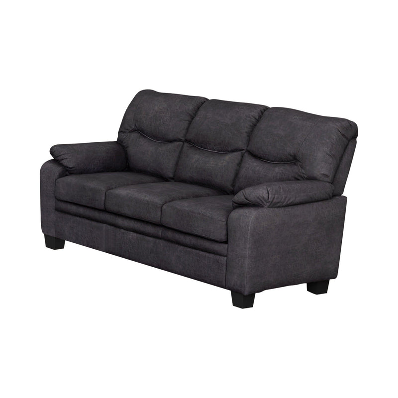 Meagan - Charcoal -  Stationary Sofa & Loveseat - Ornate Home