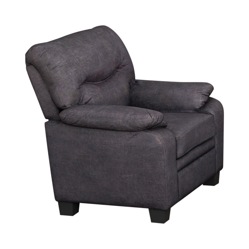 Meagan - Charcoal -  Stationary Sofa & Loveseat - Ornate Home