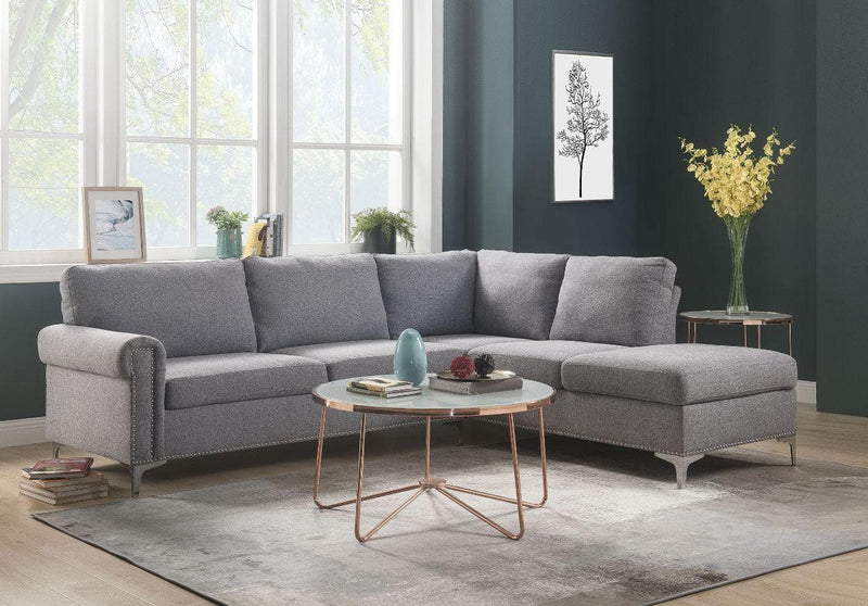 Melvyn - Gray - Sectional Sofa - Ornate Home