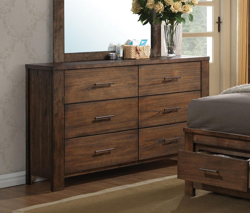 Merrilee - Oak - 6 Drawer Dresser - Ornate Home