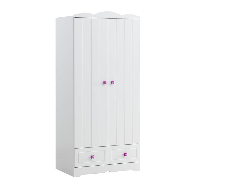 Meyer White Wardrobe - Ornate Home