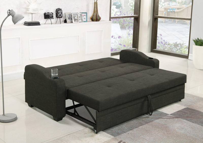 Miller - Charcoal Grey - Sleeper Sofa - Ornate Home