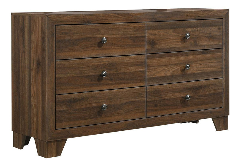 Millie Cherry Brown Panel Bedroom Set - Ornate Home