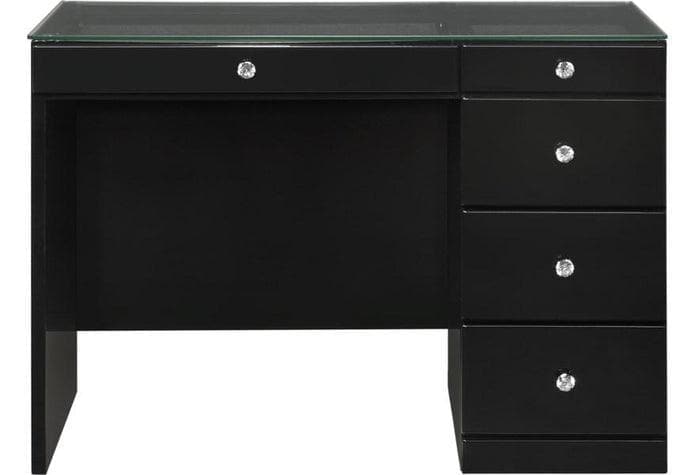 Morgan Black Wood Vanity Desk - Ornate Home