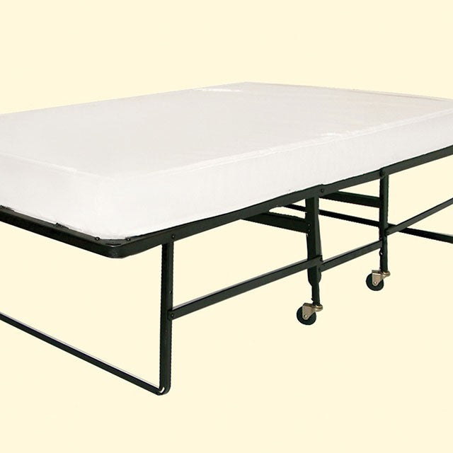 Framos Black & White Rollaway Bed w/ Polyfiber Mattress