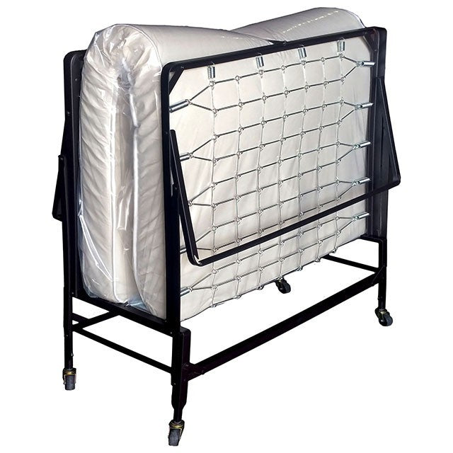 Framos Black & White Rollaway Bed w/ Polyfiber Mattress