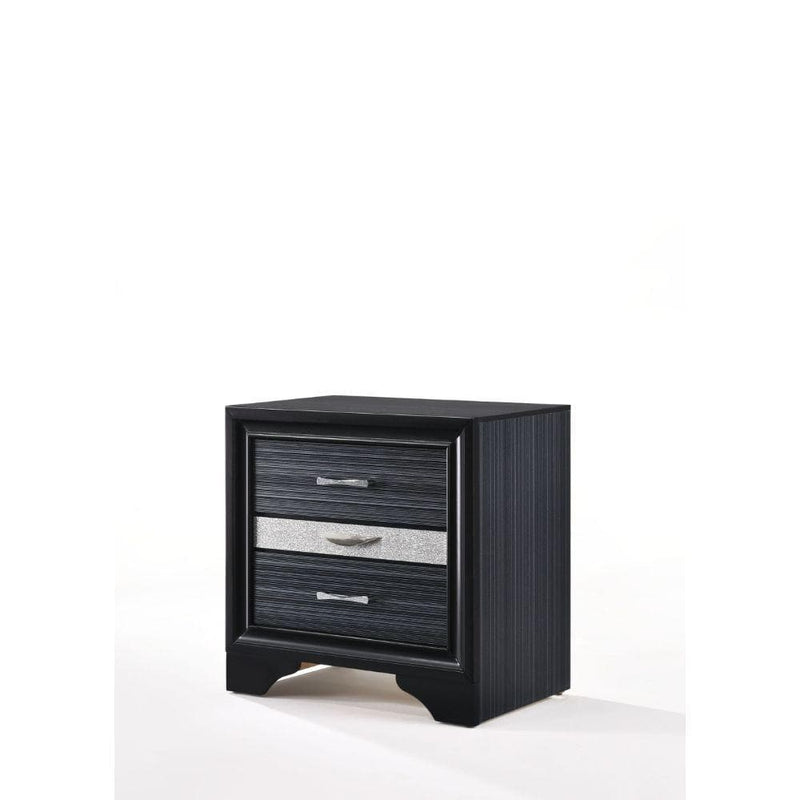 Naima - Black - Nightstand - Ornate Home