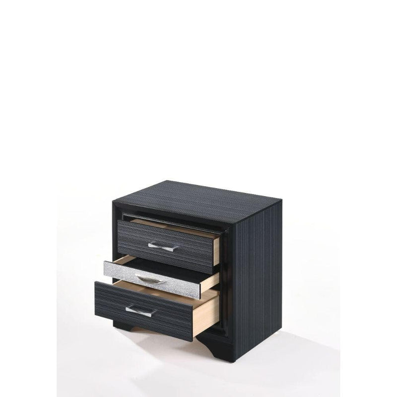 Naima - Black - Nightstand - Ornate Home