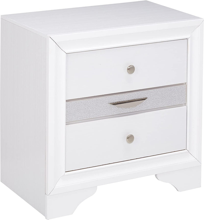 Naima - White - Nightstand - Ornate Home