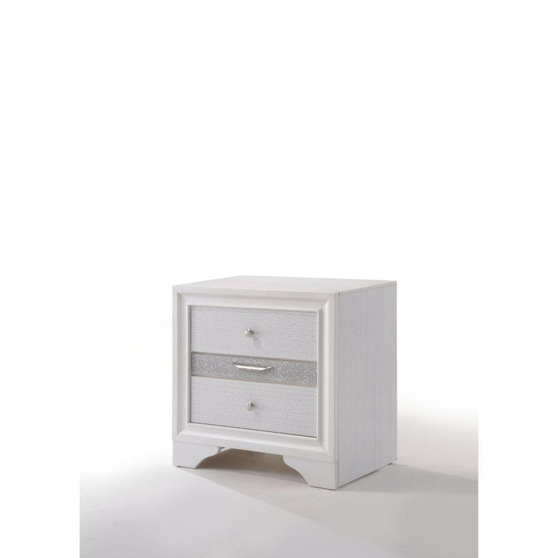 Naima - White - Nightstand - Ornate Home