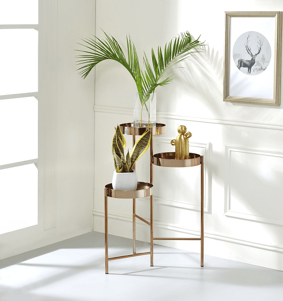 Namid Gold Plant Stand - Ornate Home