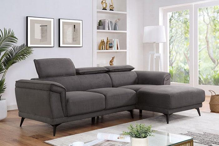 Napanee - Dark Gray -  L Shape Sectional Sofa - Ornate Home