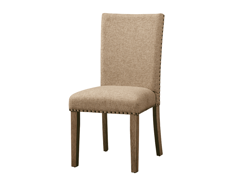 Nathaniel Fabric & Maple Side Chair , Padded Back - Ornate Home