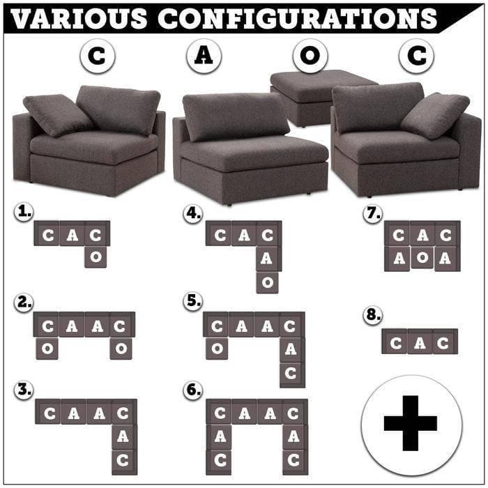 Naveen - Beige - Modular Sectional Sofa Pre-Sets - Ornate Home