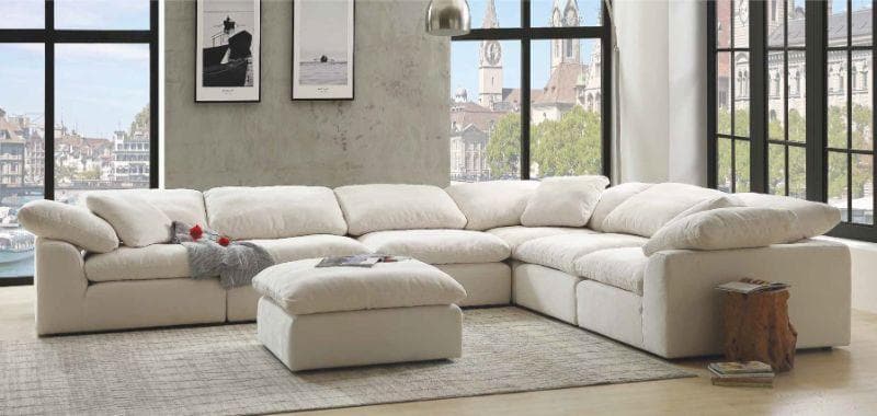 Naveen - Ivory - Modular Sectional Sofa Pre-Sets - Ornate Home