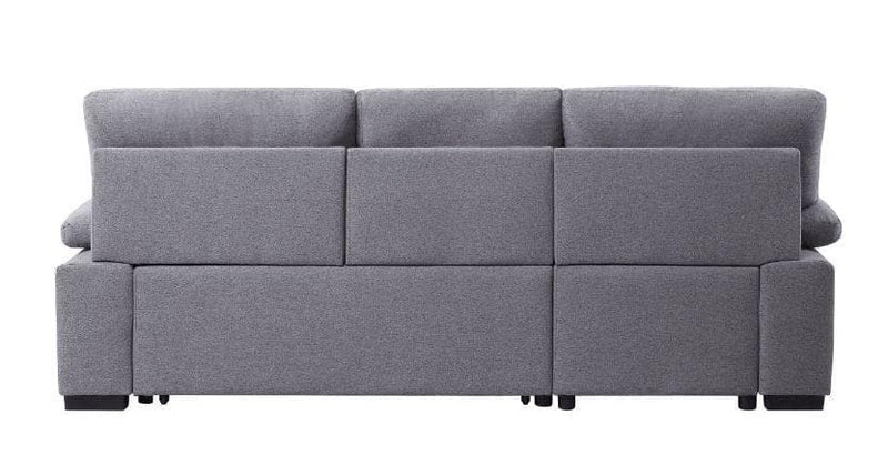 Nazli - Gray - Sectional Sleeper Sofa w/ Storage - Ornate Home