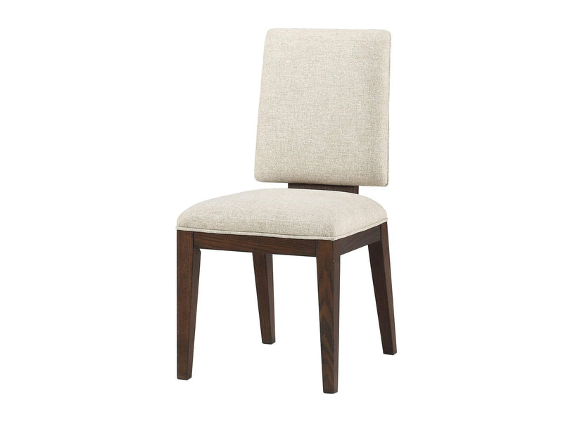 Niamey Fabric & Walnut Side Chair - Ornate Home