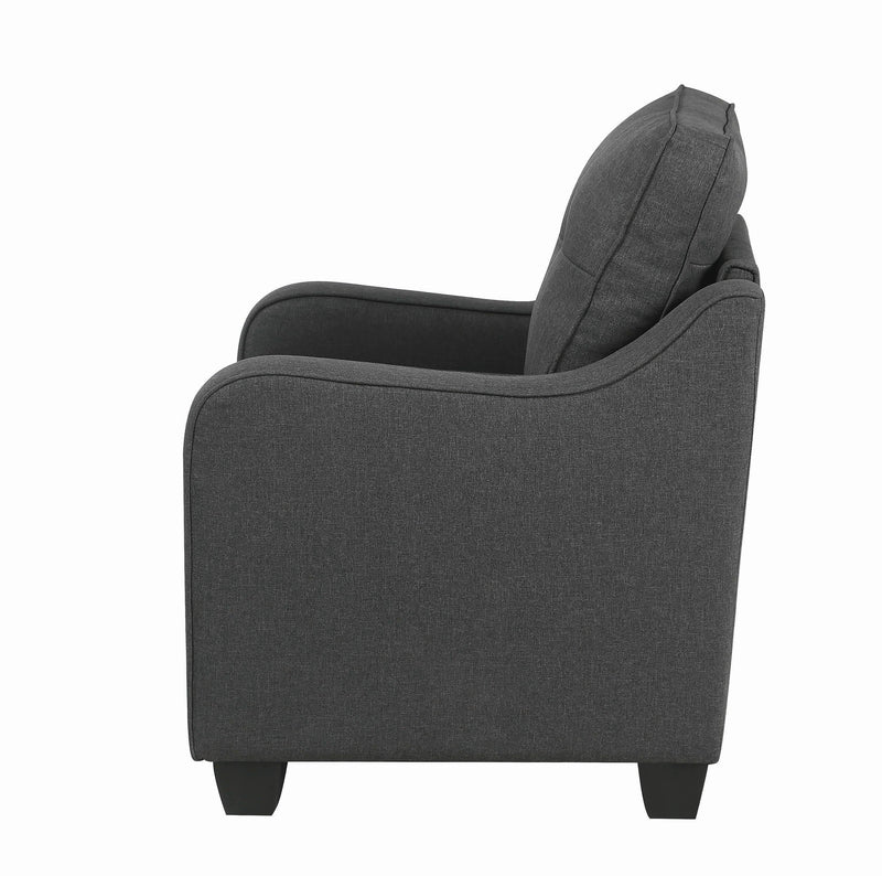 Nicolette - Dark Grey - Chair - Ornate Home