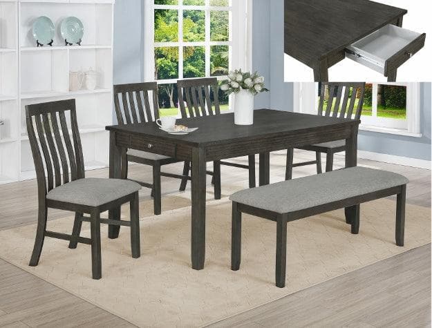 Nina Gray Dining Room Set - Ornate Home