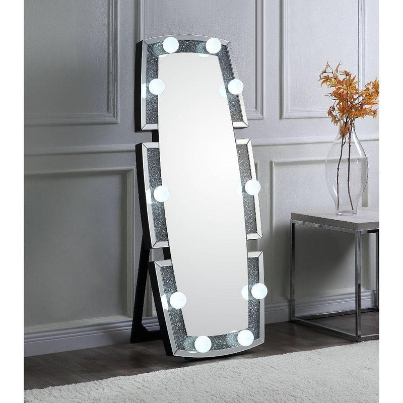 Noralie Accent Floor Mirror w/ Light - Ornate Home